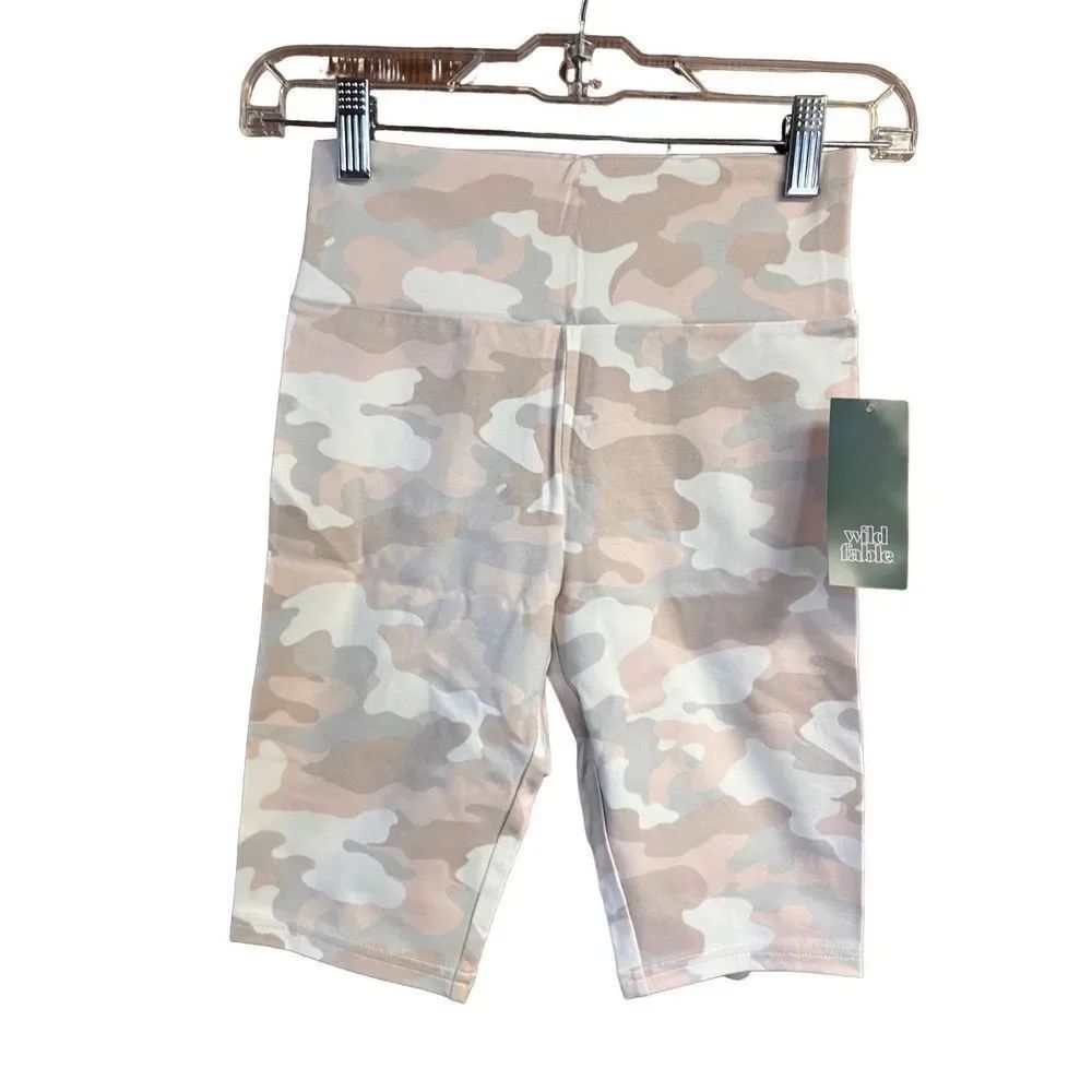 Wild Fable Bike Camo Shorts Sz S NWT